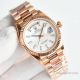 Swiss Rolex new Day-Date Rose Gold Baguette 36mm Men's Watch A2836 Movement (3)_th.jpg